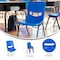 Flash Furniture HERCULES HD Comfort Classroom Stack Chair w/Powder-Coated Frame and Navy Ergonomic Back and Seat SF-CH003-NVY-BLK-GG - alternate 2